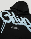 Geedup Handstyle Hoodie 'Black/Baby Blue'