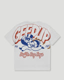 Geedup Duffle Bag Boys T-Shirt 'White/Red/Blue'