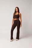 LEVATE ALLURE FOLD OVER FLARES - ESPRESSO