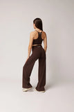 LEVATE SIGNATURE STRAIGHT LEG PANTS (PETITE) - ESPRESSO
