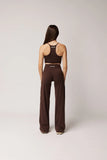 LEVATE SIGNATURE STRAIGHT LEG PANTS (PETITE) - ESPRESSO