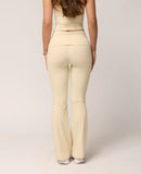 LEVATE ALLURE FOLD OVER FLARES - BONE