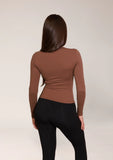 LEVATE STAPLE LONG SLEEVE - COFFEE