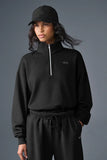 ALO Accolade 1/4 Zip Pullover - Black