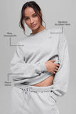 ALO Accolade Crew Neck Pullover - Heather grey