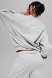 ALO Accolade Crew Neck Pullover - Heather grey