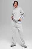 ALO Accolade Crew Neck Pullover - Heather grey