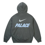 Palace x Nike Front Swoosh Hoodie 'Charcoal'