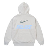 Palace x Nike Front Swoosh Hoodie 'Grey Marl'