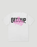 Geedup PFK Graff Tee 'White Pink'