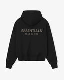 Fear Of God Essentials Zip Up Hoodie 'Jet Black’