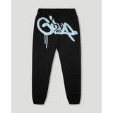 Geedup Handstyle Track Pants 'Black Baby Blue'