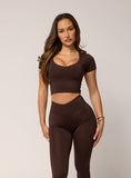Levate Core Chloe Crop 'Espresso'