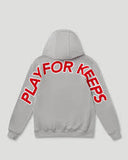 Geedup Play For Keeps Hoodie 'Grey/Red'