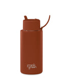 Frank Green Ceramic Reusable Bottle 1L / 34oz (Toffee)