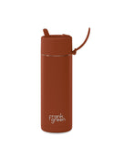 Frank Green Ceramic Reusable Bottle 595ml / 20oz (Toffee)