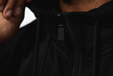 Undrground 3D Embroidered Zip Up Hoodie 'Black'
