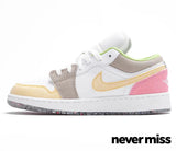 GS Nike Air Jordan 1 Low SE 'Pastel Grind Vivid Green'