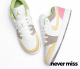 GS Nike Air Jordan 1 Low SE 'Pastel Grind Vivid Green'