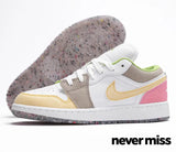 GS Nike Air Jordan 1 Low SE 'Pastel Grind Vivid Green'