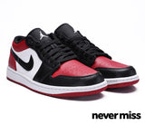 Men's Nike Air Jordan 1 Low 'Bred Toe'