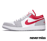 Men's Nike Air Jordan 1 Low SE 'Light Smoke Grey Gym Red'