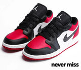 GS Nike Air Jordan 1 Low 'Bred Toe'